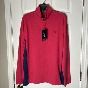 NWT Chaps 1/4 Zip Long Sleeve Performance Pullover - Size M